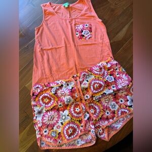 Vera Bradley Pajama Set Top Size M, Bottoms Size L